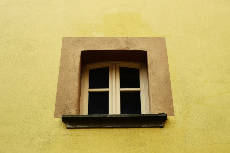 a close up of the outside of a window