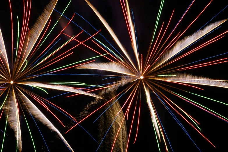 colorful fireworks light up the sky with dazzling colors