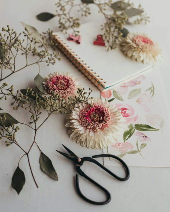 there are flowers on top of this table