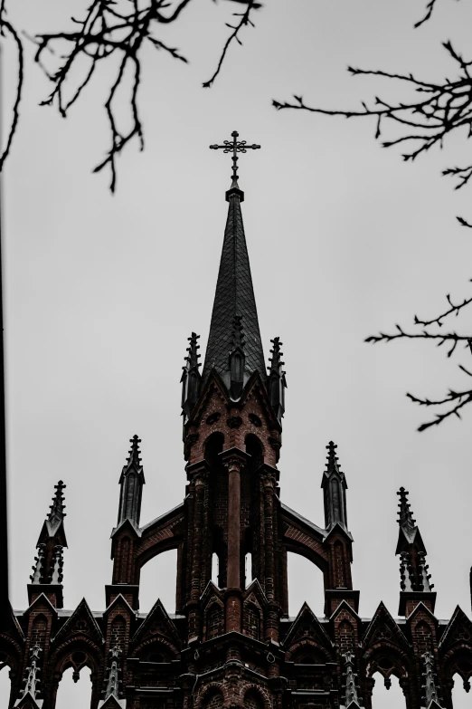 a picture of an old building with an ornate tower