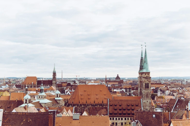 view from the top of a tower overlooking the city