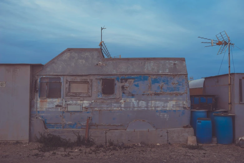 some old buildings sit near one another