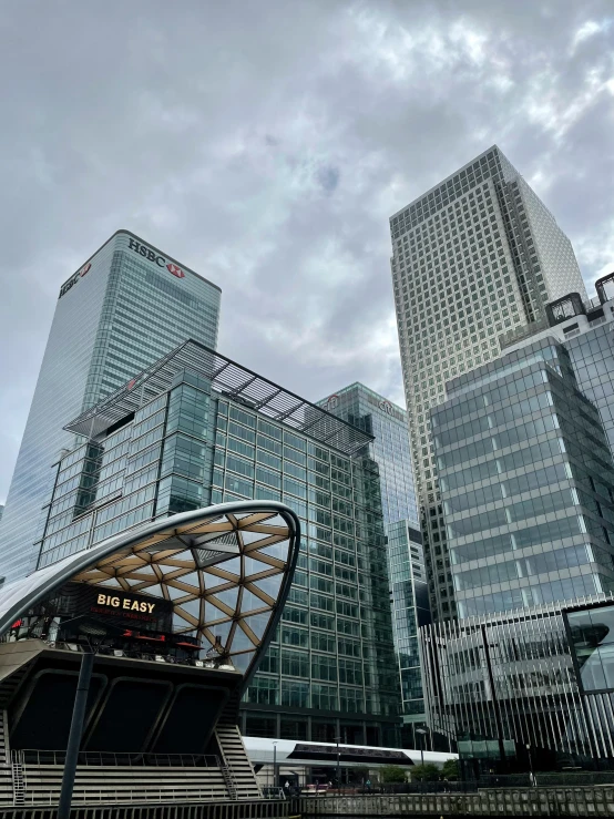 a modern city in the rain in toronto