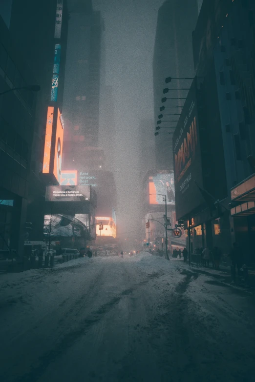 a rainy city street in the rain