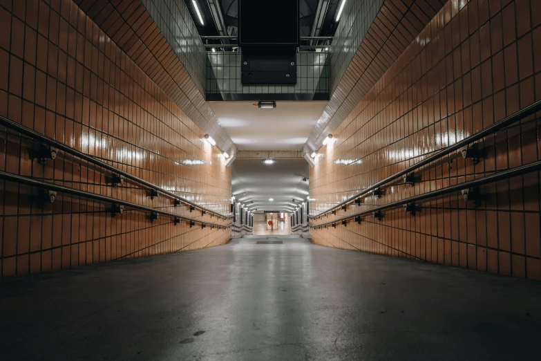 some brown wooden walls and floor and lights