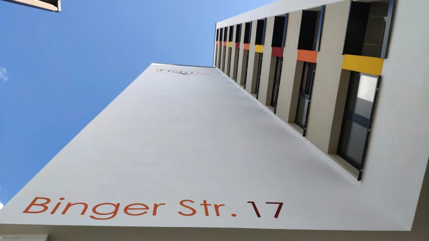 the logo of bingler st 7 on a building