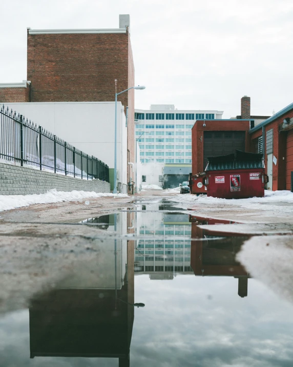 a building that is next to a body of water