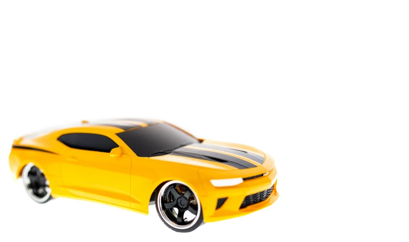 toy car in a white backdrop with white lighting