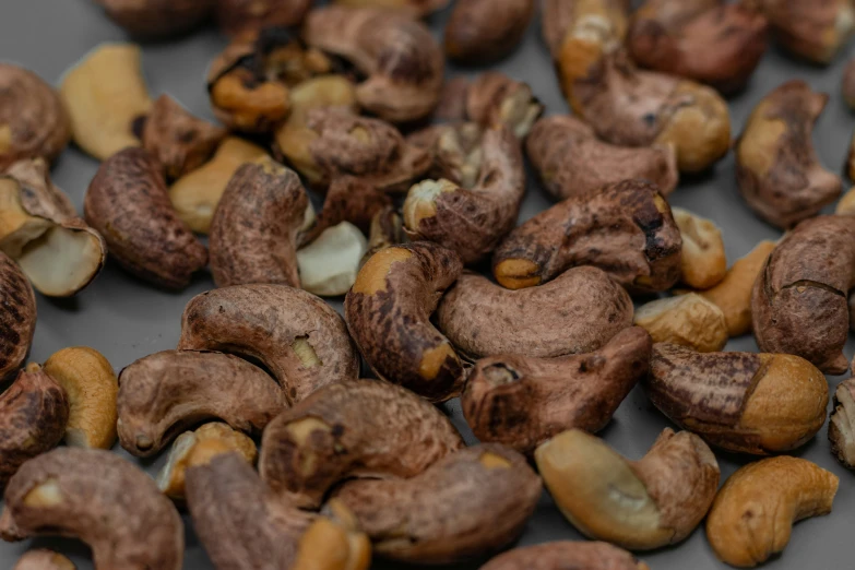 some nuts that are sitting on a table