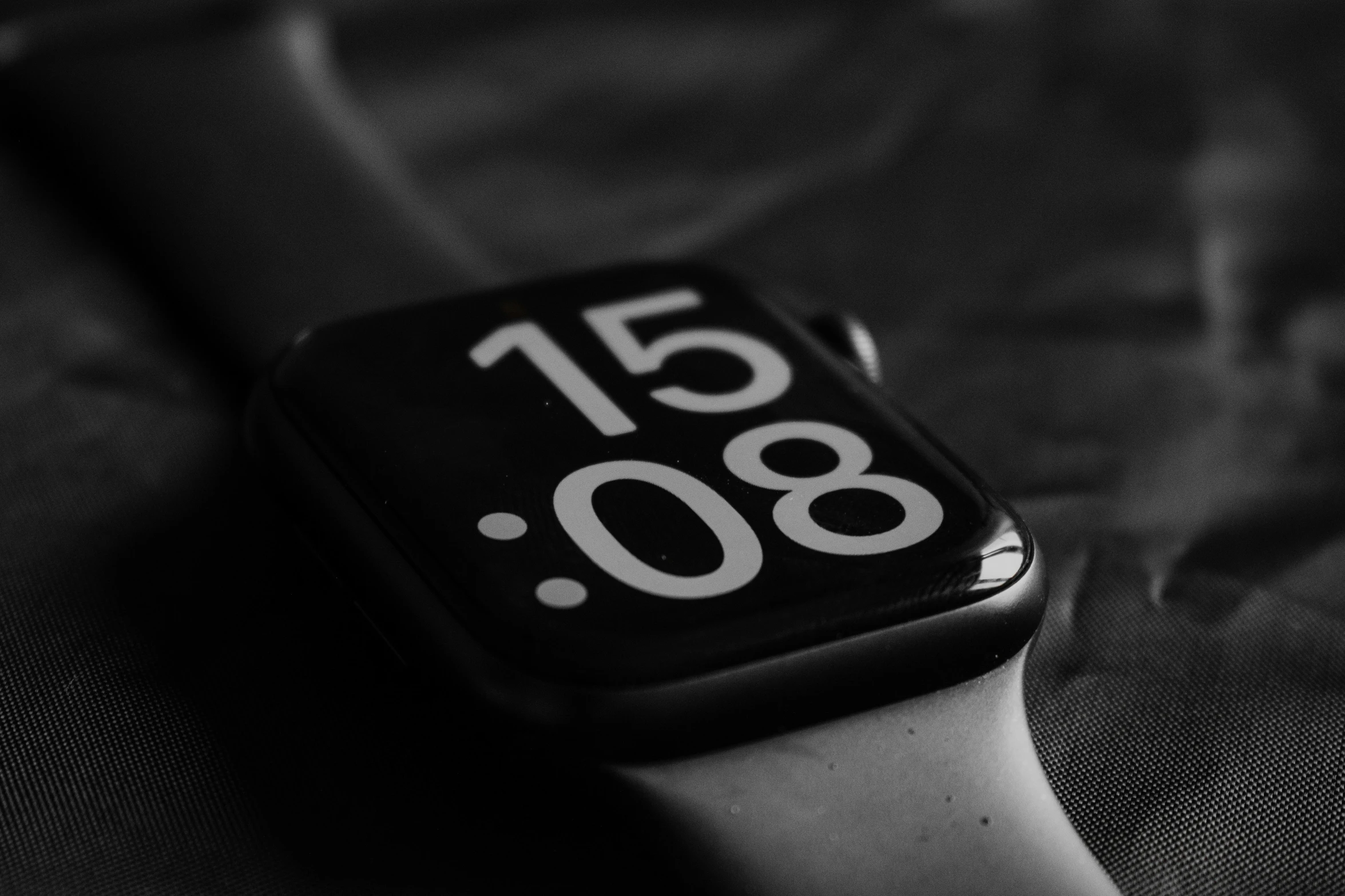 a smart watch with the number six on it