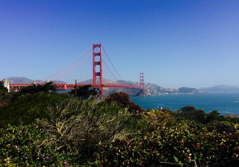 a picture taken from a hill near the water