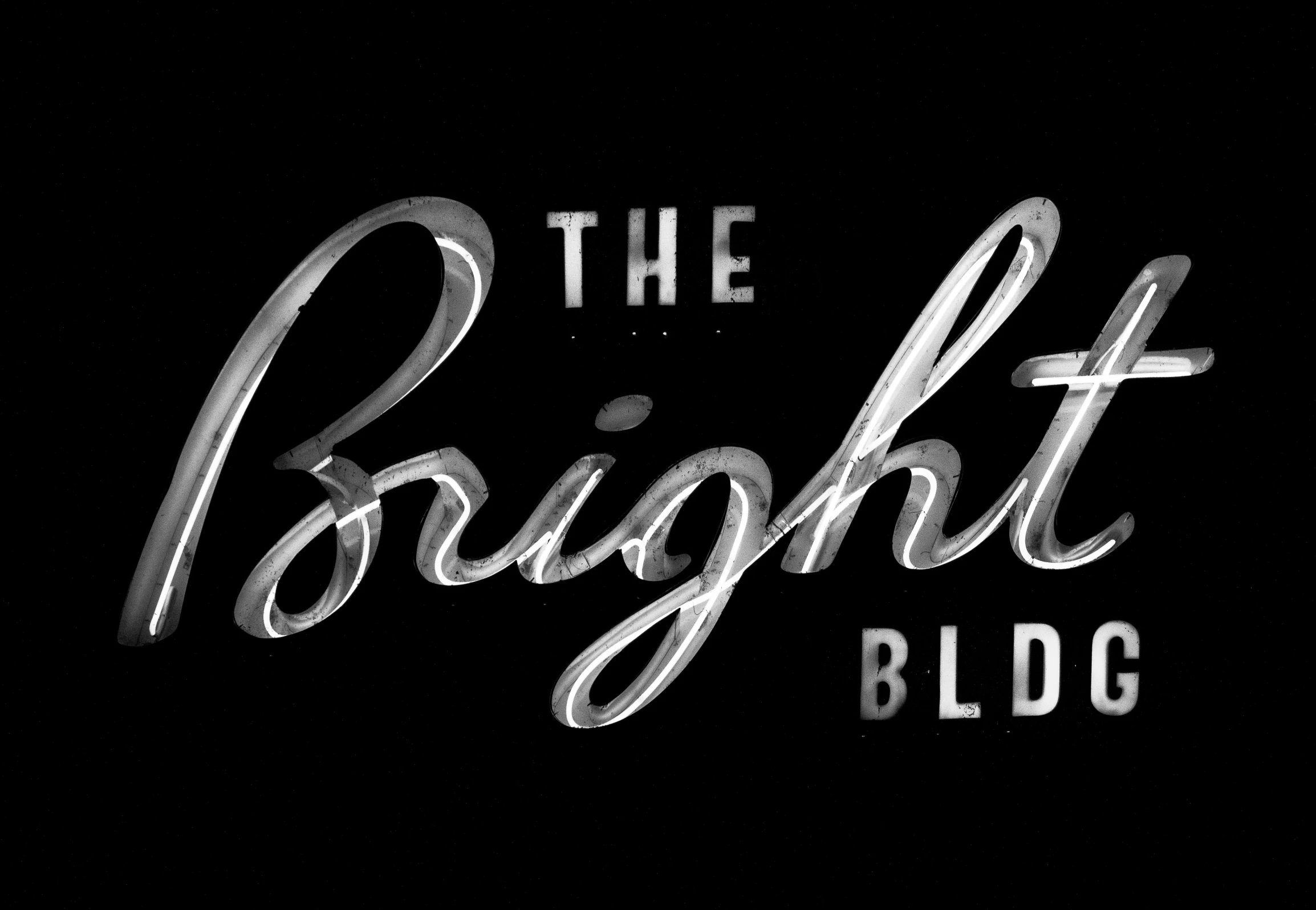 the bright blog logo on a black background