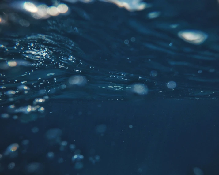 a close up s of water with bubbles