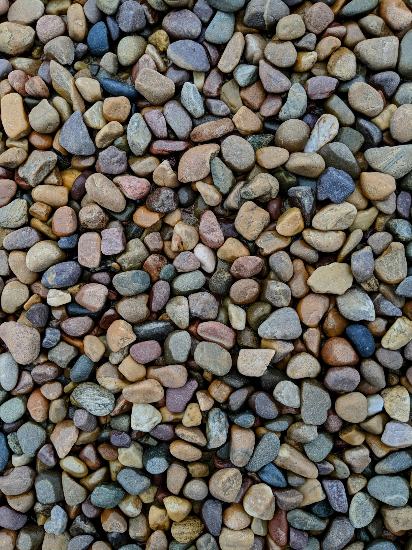 the gravel is very small and made up of small stones