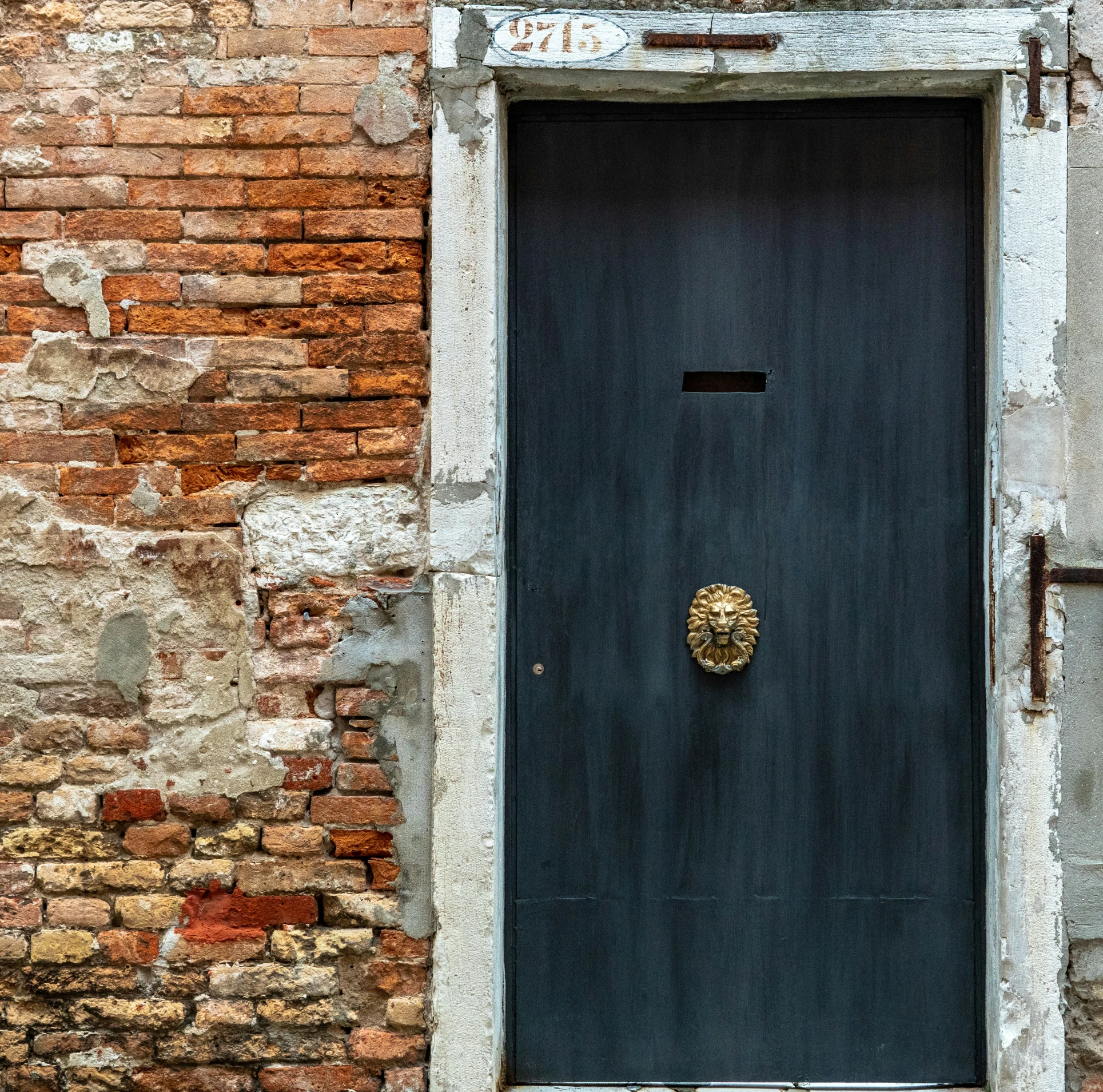 a door on a wall of some sort