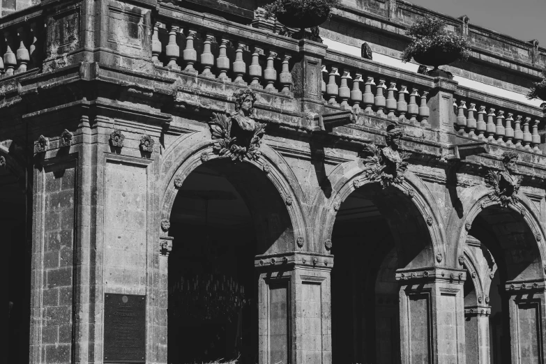 an old building with an intricately decorated tower