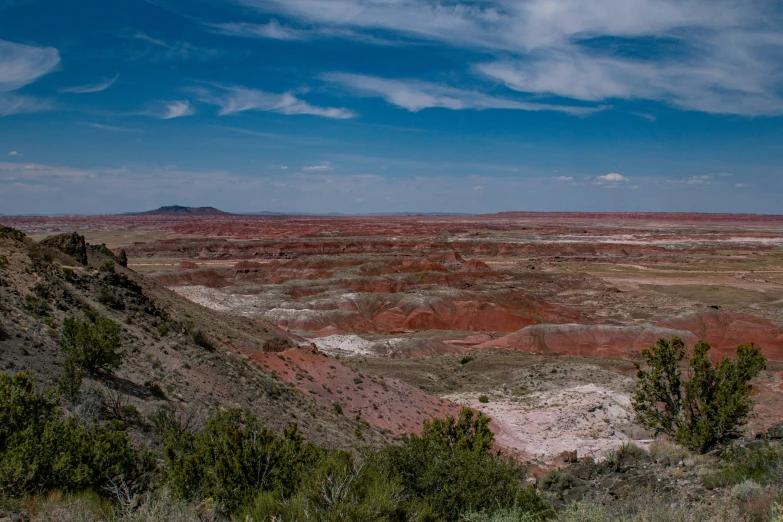 a view from a hill above the hills