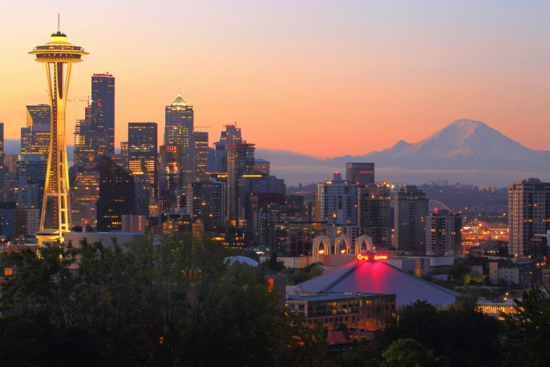 this is the view of seattle from kerry point