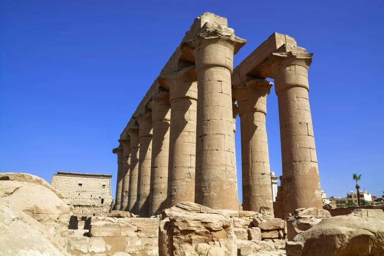 the columns at the temple are made of stone