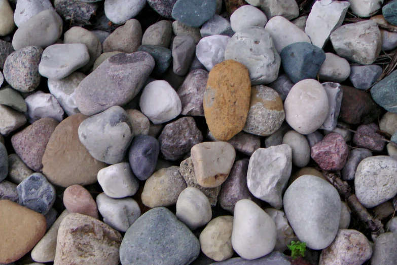 several small rocks sitting on top of each other