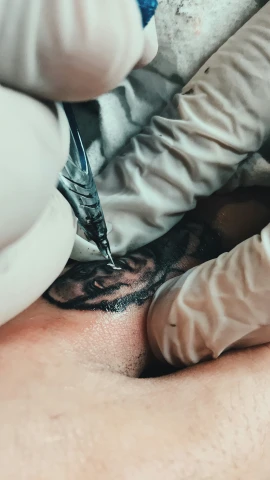 tattooing is done in an operating area