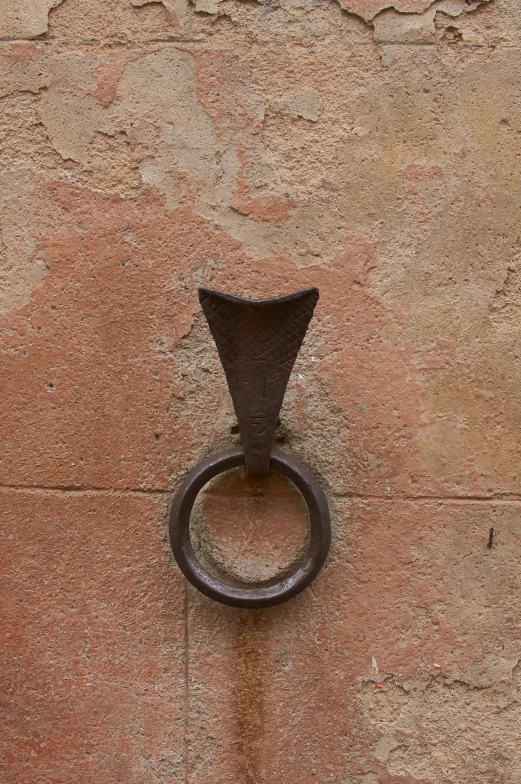 this is a picture of a metal object on the wall