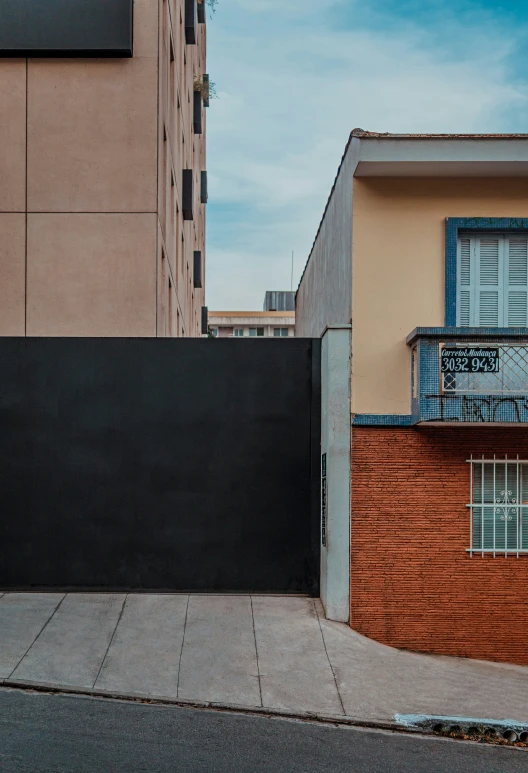 there is an alley way in front of the building