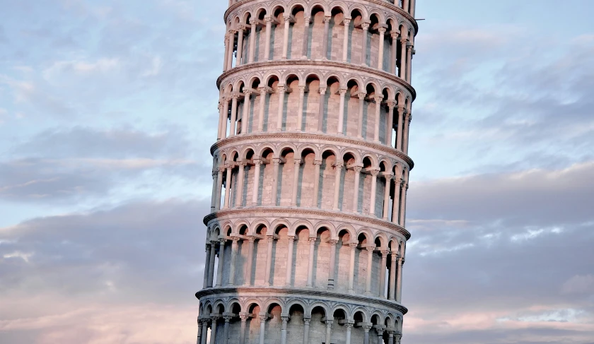 a very tall tower with a clock on it