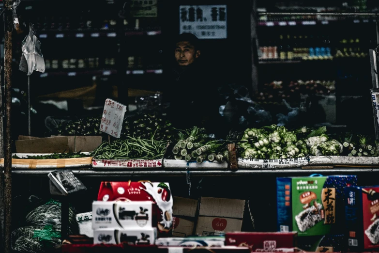 fruit and vegetables are sold in the street