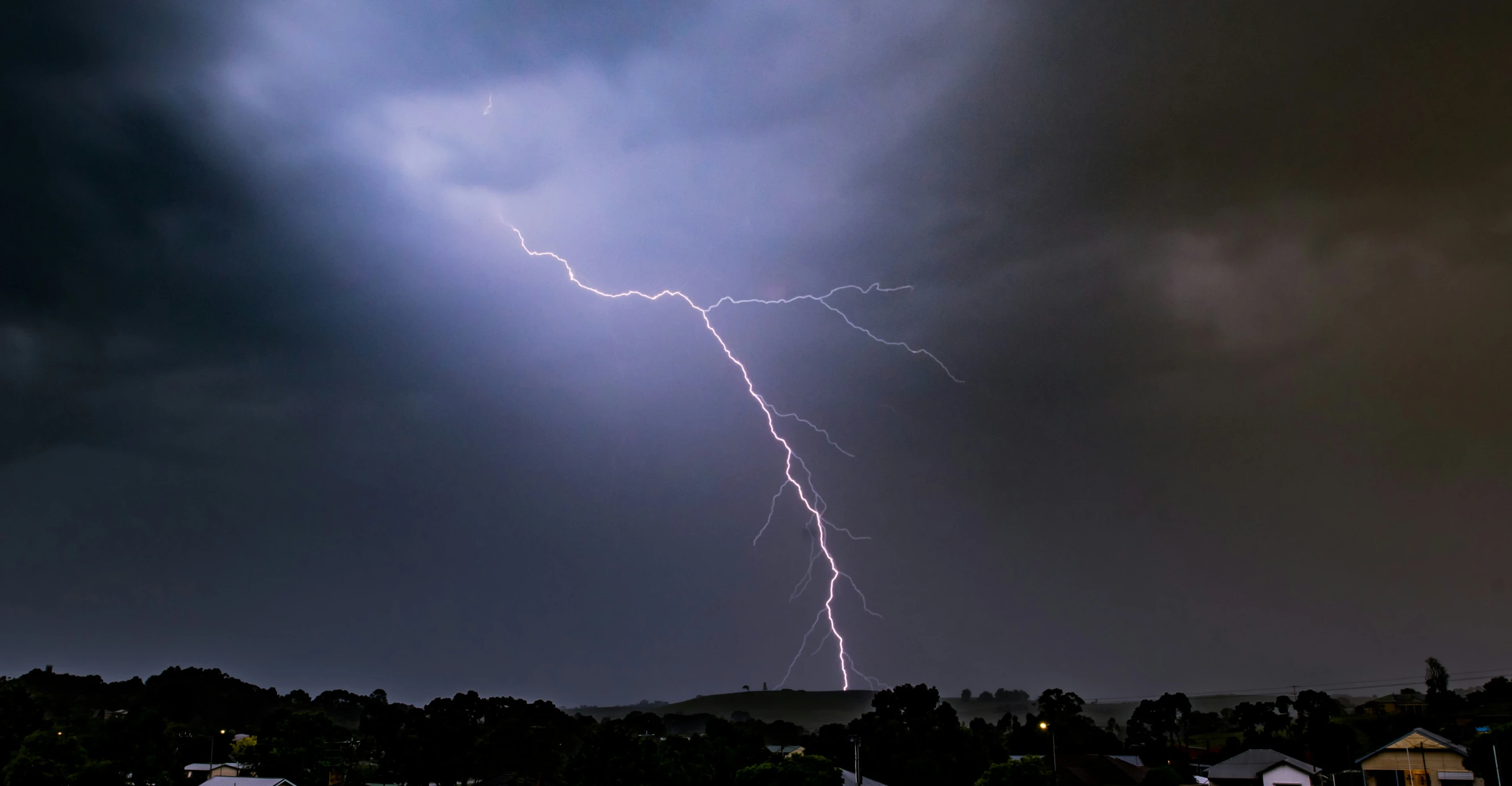 the storm has been hitting through the skies