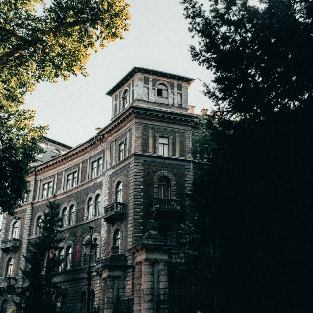 a very large building on top of a hill