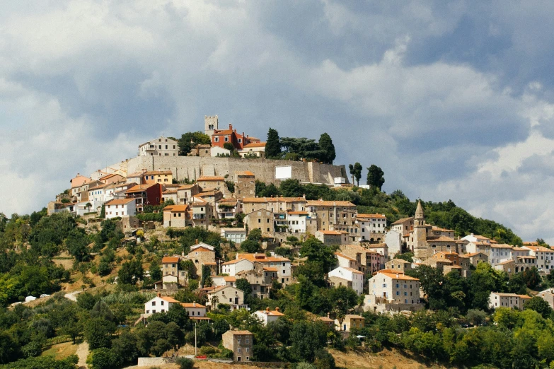an old hillside village on the outskirts of town