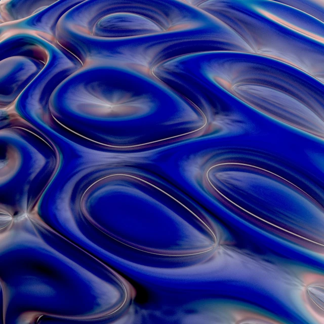 blue wavy liquid pattern with some reflection on it