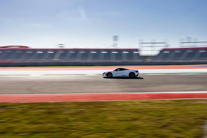 a car that is racing on a track