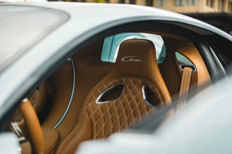 the interior of a car, showing the controls and seats