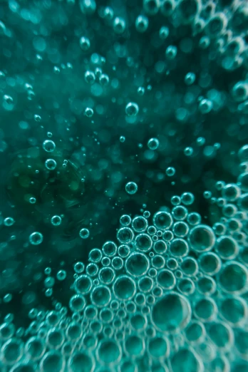 the bubbles and colors are as seen in the water