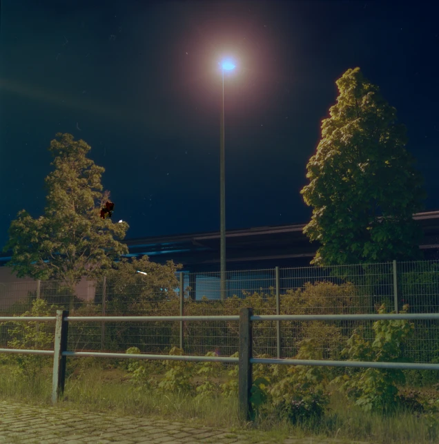 an image of night sky and street lights