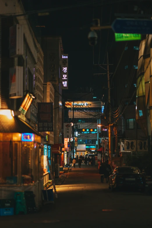 street view of a busy street in an asian town