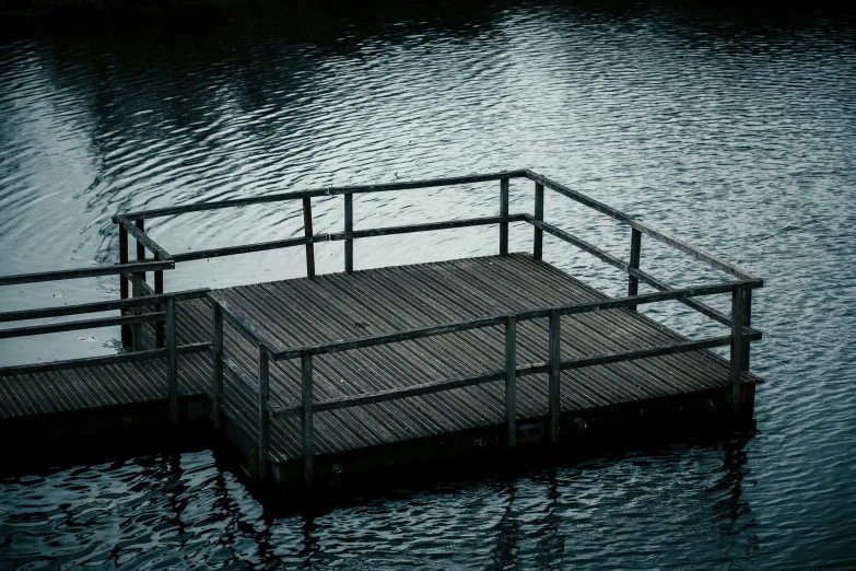 a pier in the middle of the water