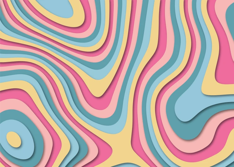 colorful pattern, with an irregular shape and wavy lines