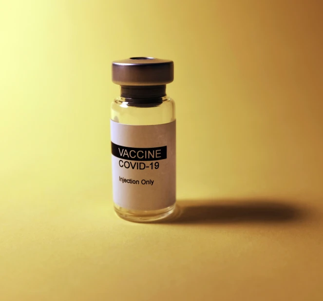 a tiny bottle containing a high - dose drug