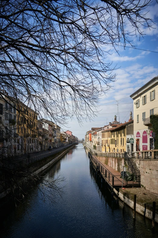 an image of city canal in a town