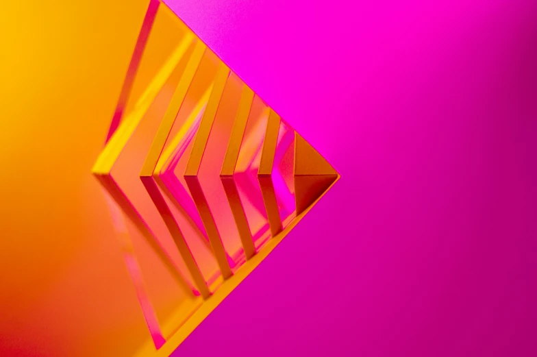 abstract background of a modern, brightly colored diamond shape