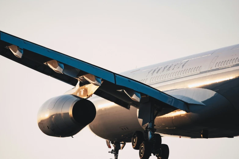 an airplane with a plane wheel on its rear end