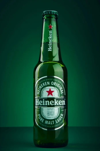 a close up of a bottle of beer