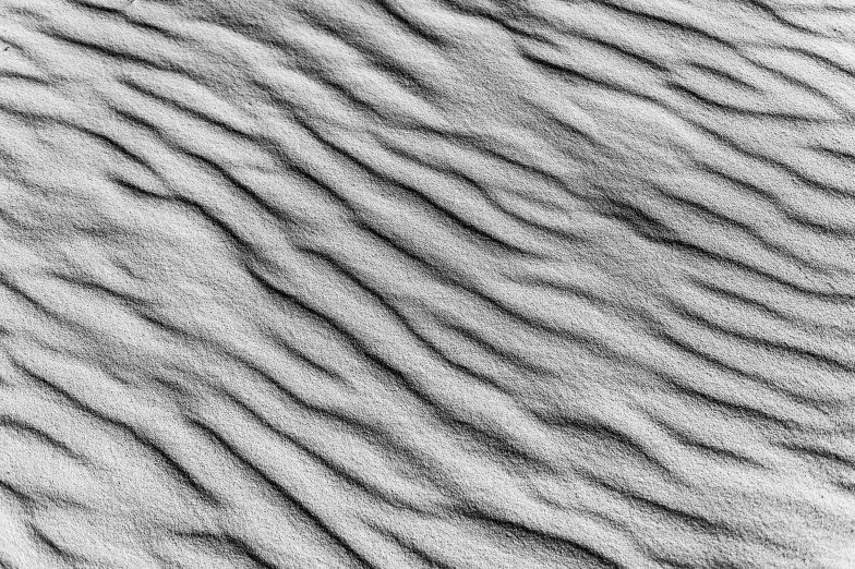 lines made from sand in the beach