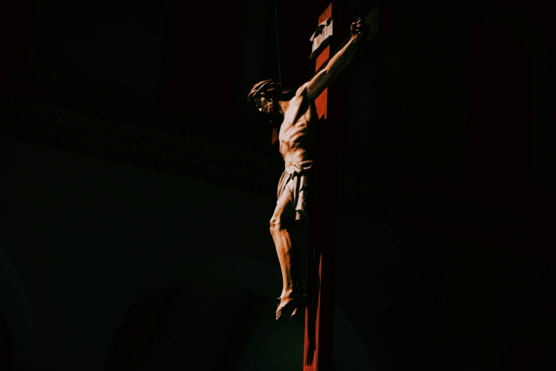 the crucifix has been placed near the walls