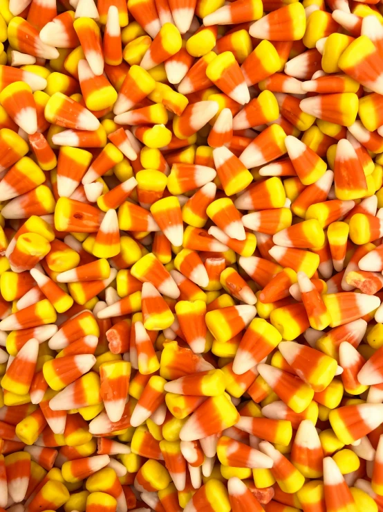 corn with orange and white stripes