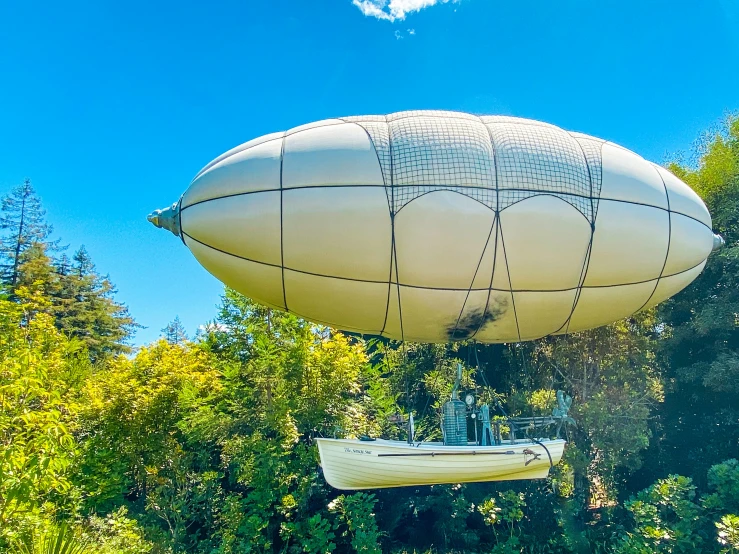 a giant balloon floating through the air