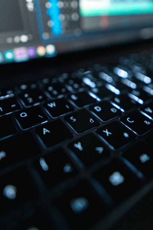 closeup of the keys of a computer keyboard